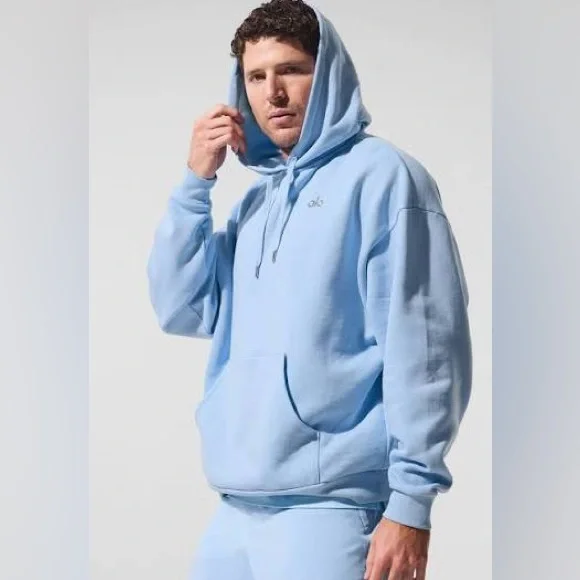 NWT Alo Seashell Blue Accolade Hoodie - Picture 5 of 8